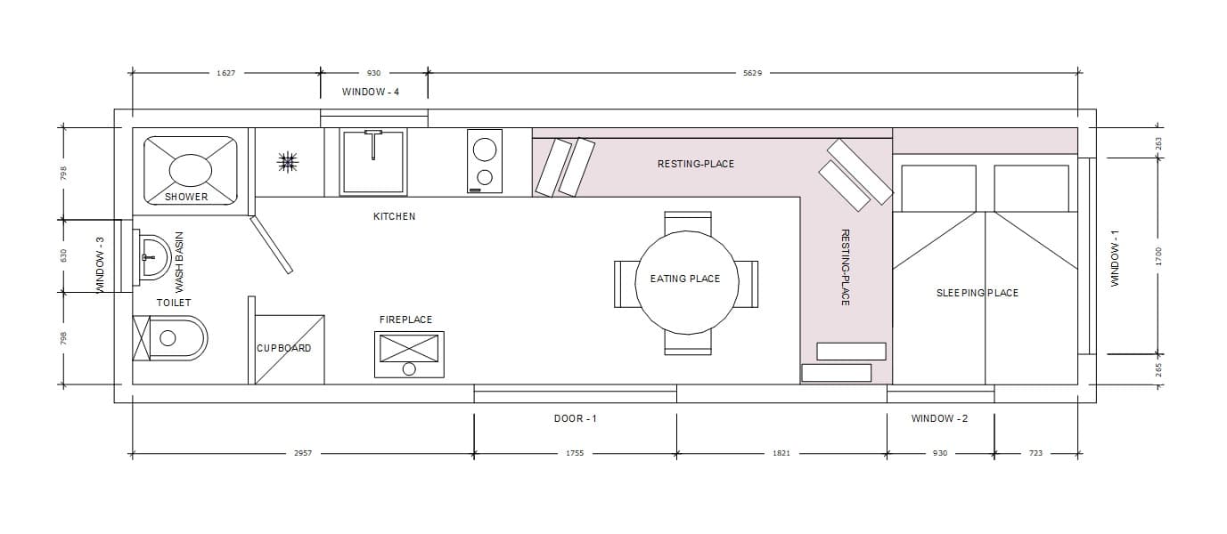 Mazās Ekoloģiskās Mājas plānojums